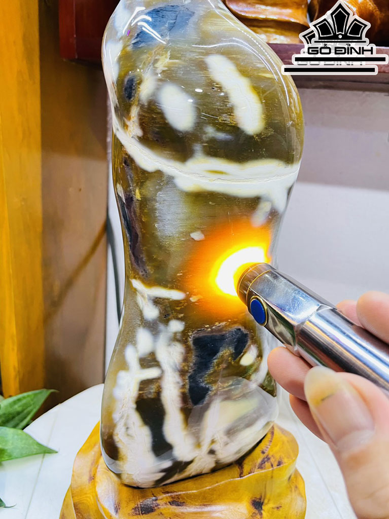 Tác Phẩm Gỗ Hóa Thạch Cao 37 Ngang 14 (cm) 6kg