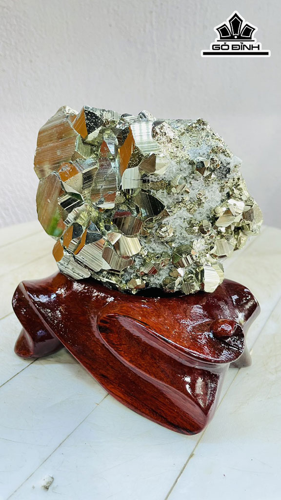 Tinh Thể Đá Pyrite Cao 14 Ngang 12 (cm) 1,7kg