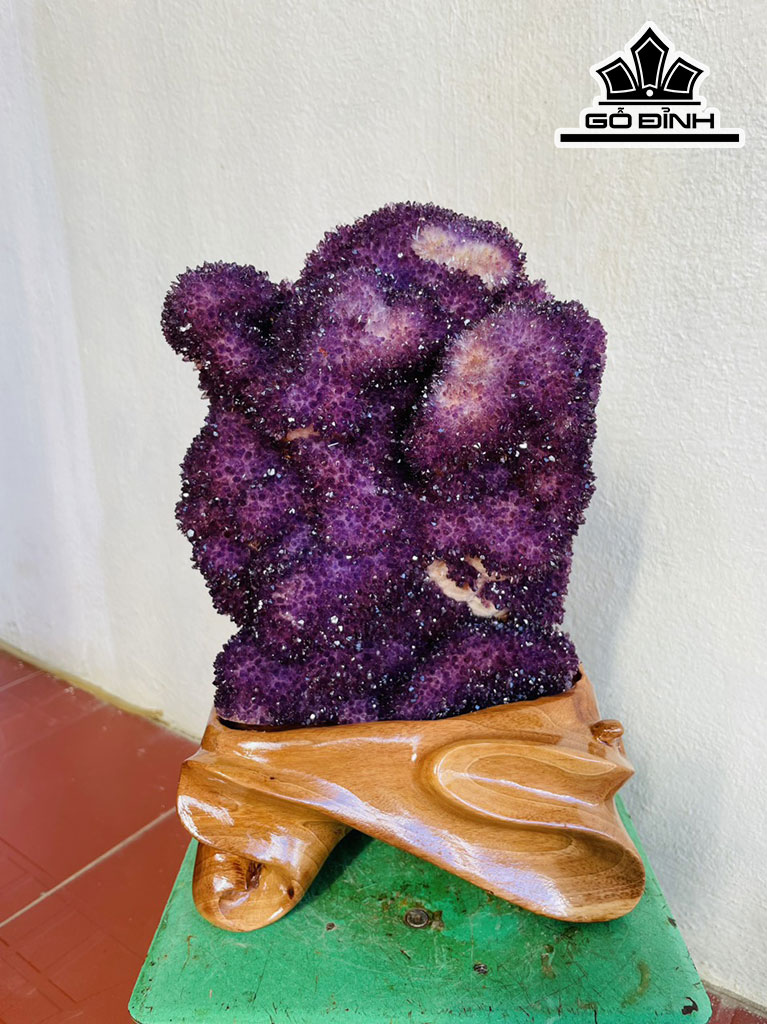 Tinh Thể Đá Thạch Anh Tím Cao 35 Ngang 20 (cm) 6,9kg