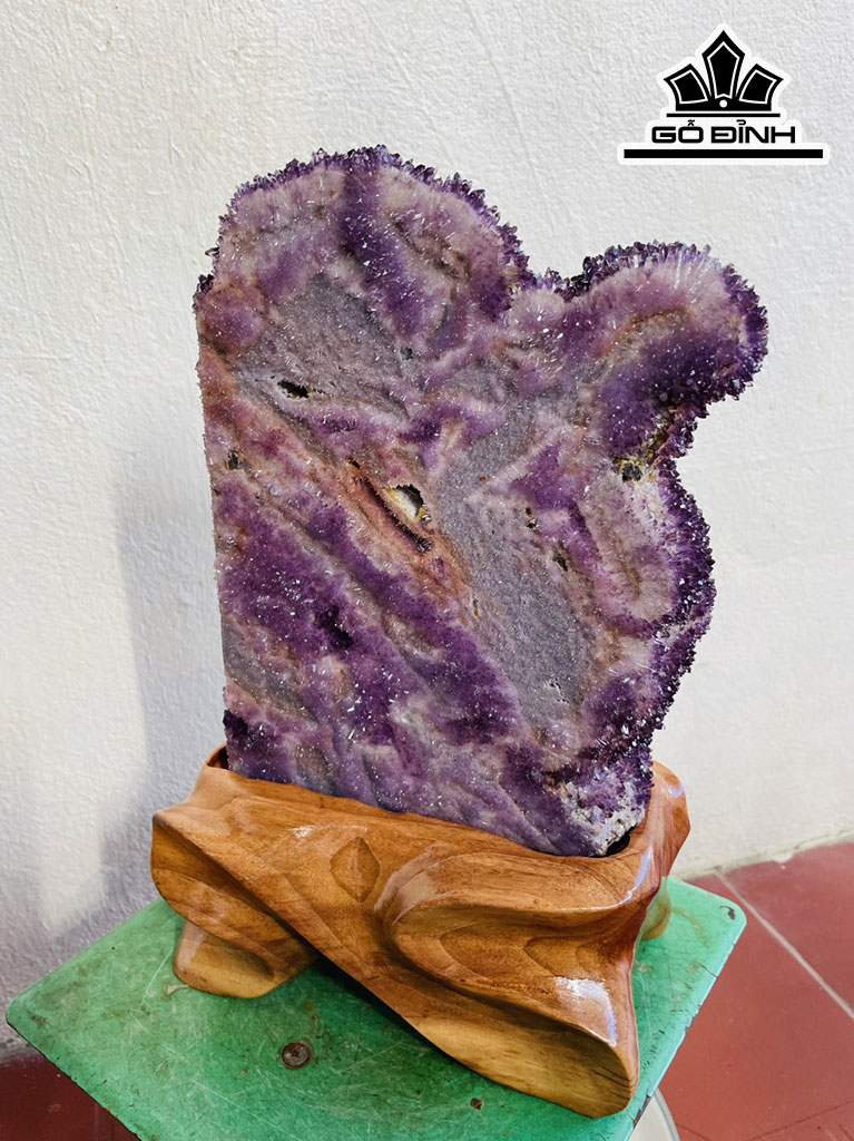 Tinh Thể Đá Thạch Anh Tím Cao 35 Ngang 20 (cm) 6,9kg