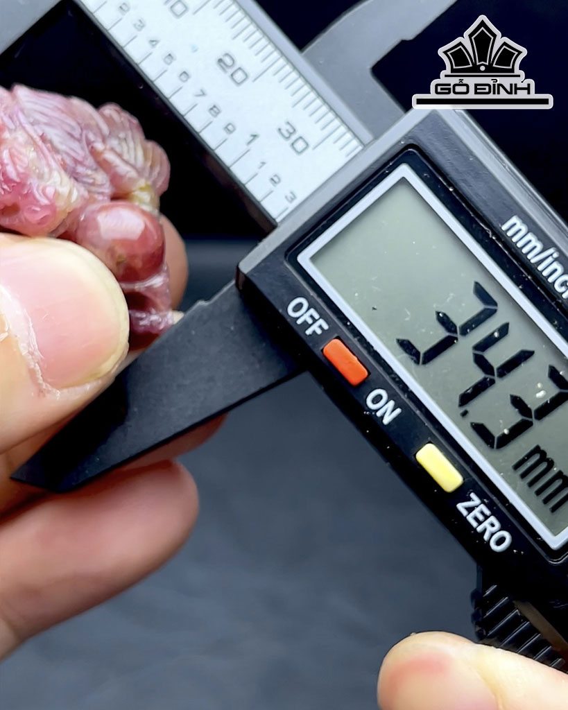 Mặt Dây Chuyền Thần Long Phun Châu Đá Ruby Cao 34,3 Ngang 31,6 Sâu 16,9 (mm) 99cts