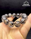 Vòng Tay Đá Thạch Anh Tóc Đen Đường Kính Hạt 15 (mm) 76gr