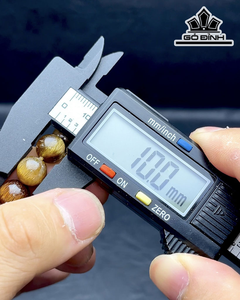 Vòng Tay Đá Thạch Anh Tóc Đỏ Đường Kính Hạt 10 (mm) 32,5gr