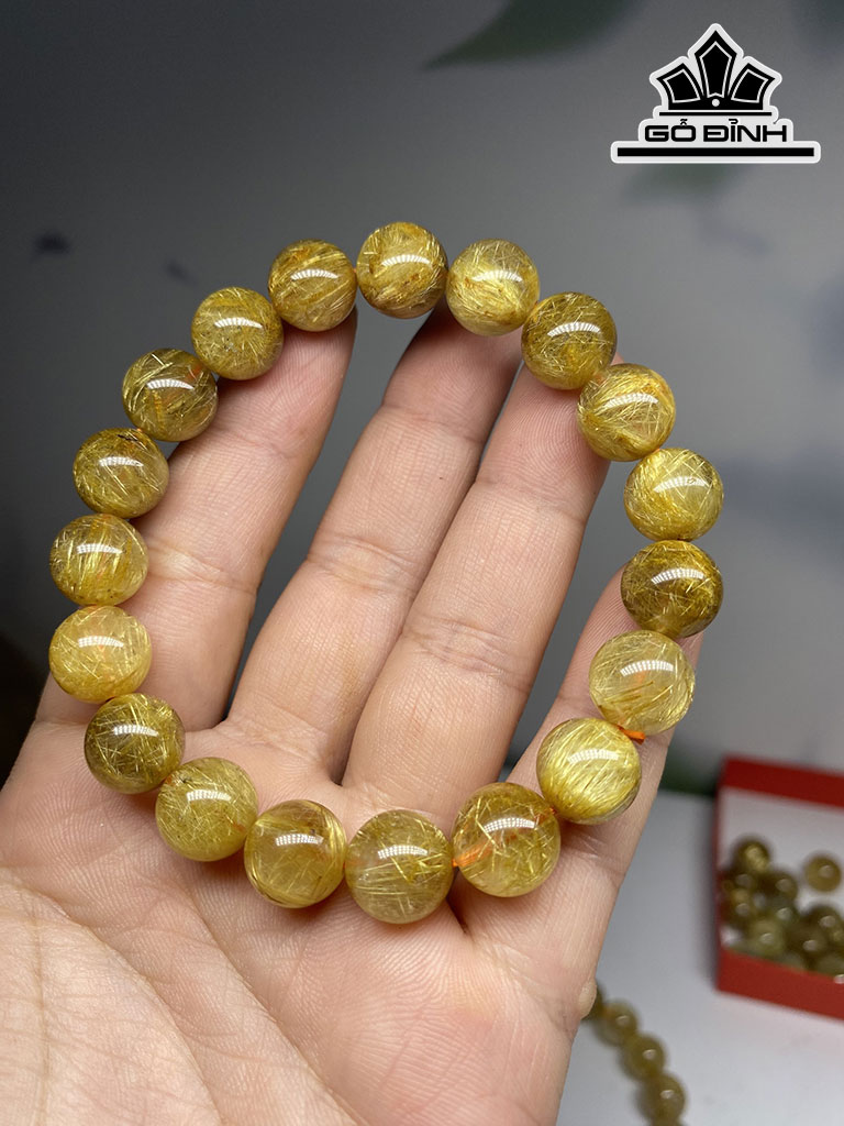 Vòng Tay Đá Thạch Anh Đường Kính Hạt 10,5 (mm)