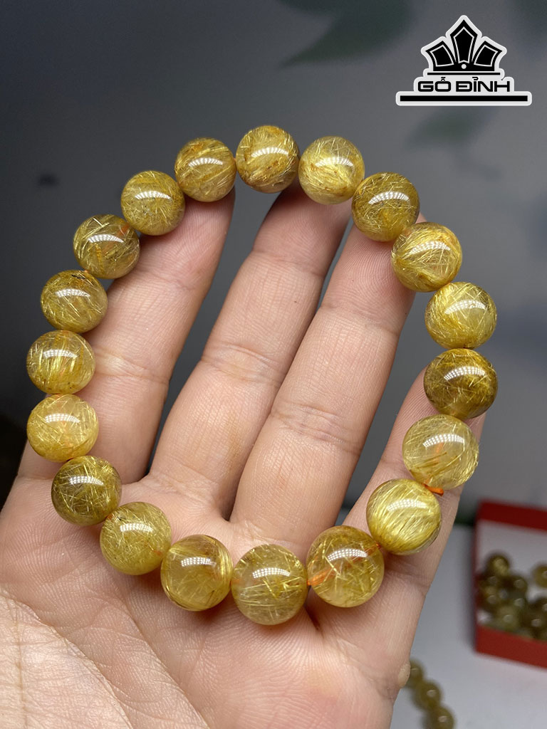Vòng Tay Đá Thạch Anh Đường Kính Hạt 10,5 (mm)