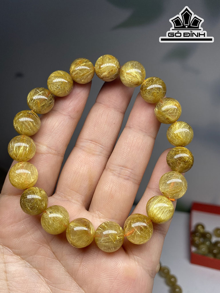 Vòng Tay Đá Thạch Anh Đường Kính Hạt 10,5 (mm)