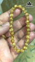 Vòng Tay Đá Thạch Anh Tóc Vàng Đường Kính Hạt 6,3 (mm) 10gr