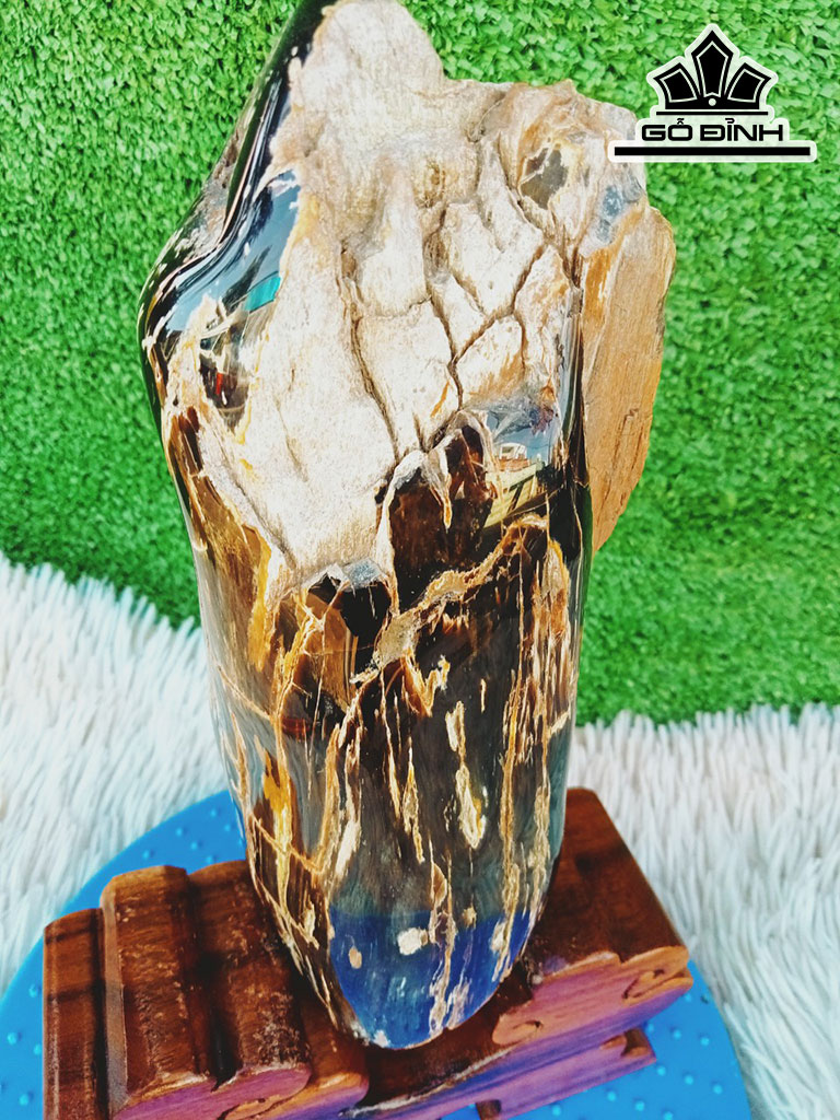 Tác Phẩm Gỗ Hóa Thạch Cao 29 Ngang 8 (cm) 2,5kg