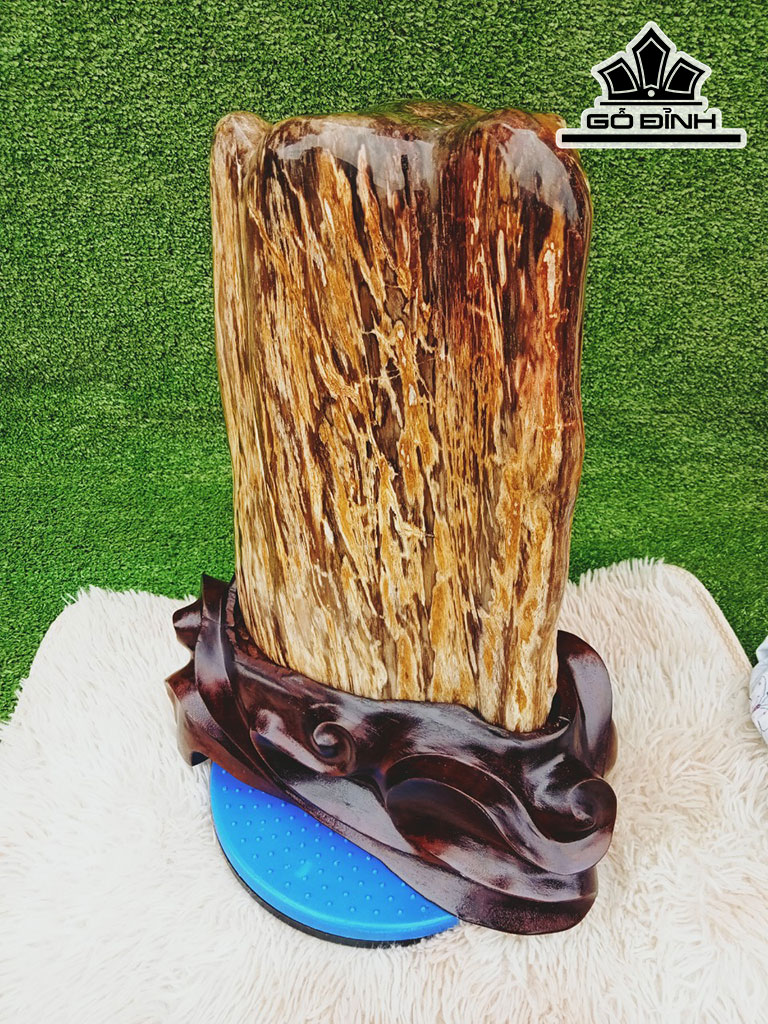 Tác Phẩm Gỗ Hóa Thạch Cao 43 Ngang 22 (cm) 17kg