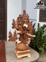 Bình Hoa Mai Lan Gỗ Hương Cao 83 Ngang 50 Sâu 32 (cm)