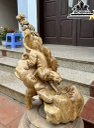 Tượng Báo Săn Mồi Gỗ Nu Kháo Cao 57 Ngang 42 Sâu 22 (cm)