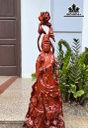 Tượng Phật Bà Quan Âm Gỗ Trắc Cao 87 Ngang 30 Sâu 10 (cm)
