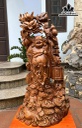 Tượng Phật Di Lặc Gỗ Ngọc Am Cao 107 Ngang 46 Sâu 32 (cm)