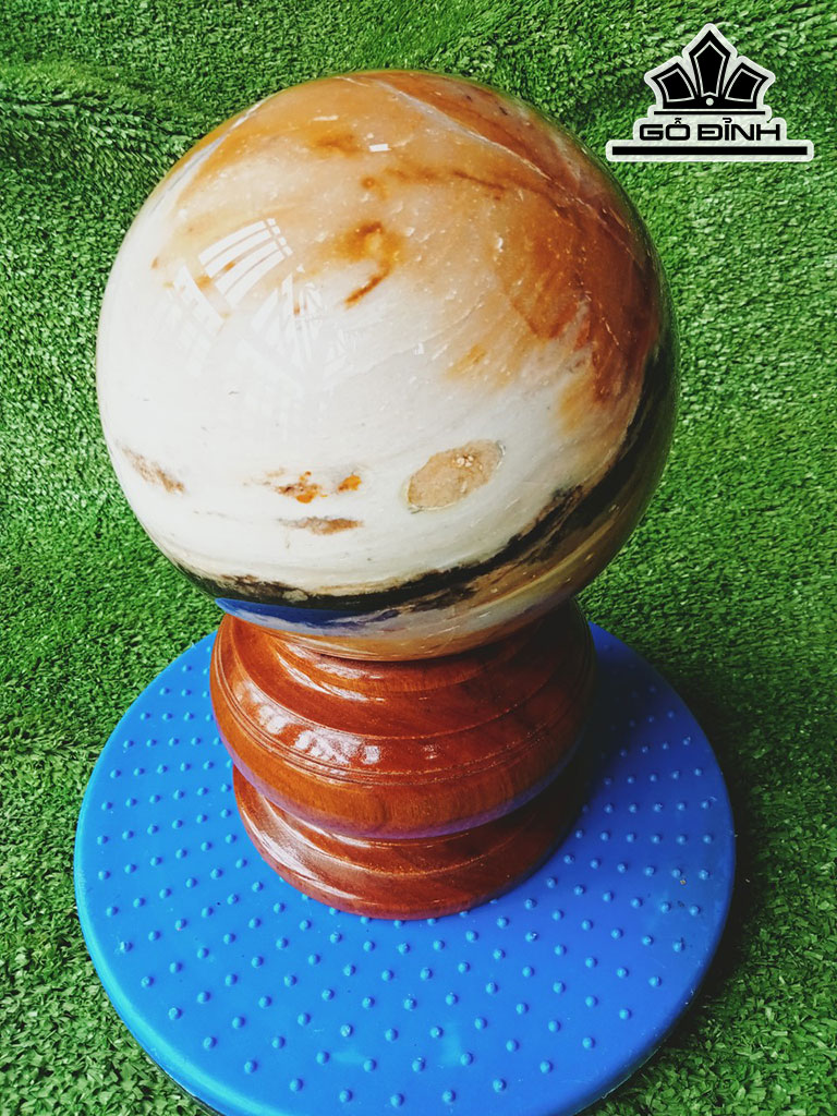 Bi Cầu Gỗ Hóa Ngọc Đường Kính 15 (cm) 5kg