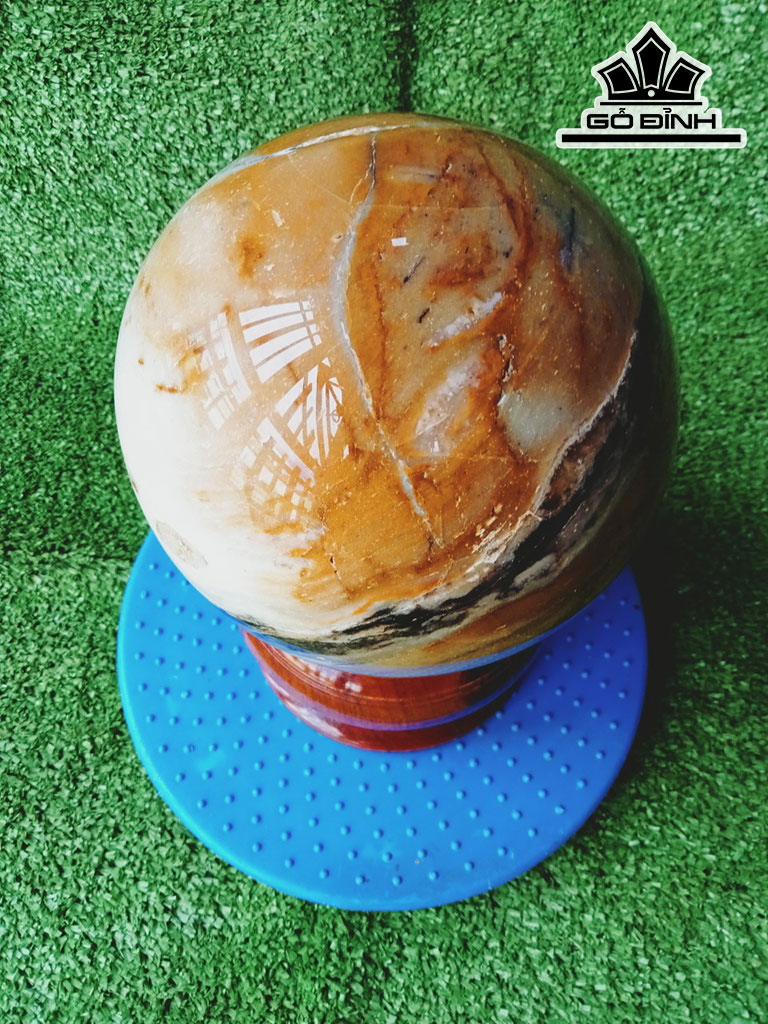 Bi Cầu Gỗ Hóa Ngọc Đường Kính 15 (cm) 5kg