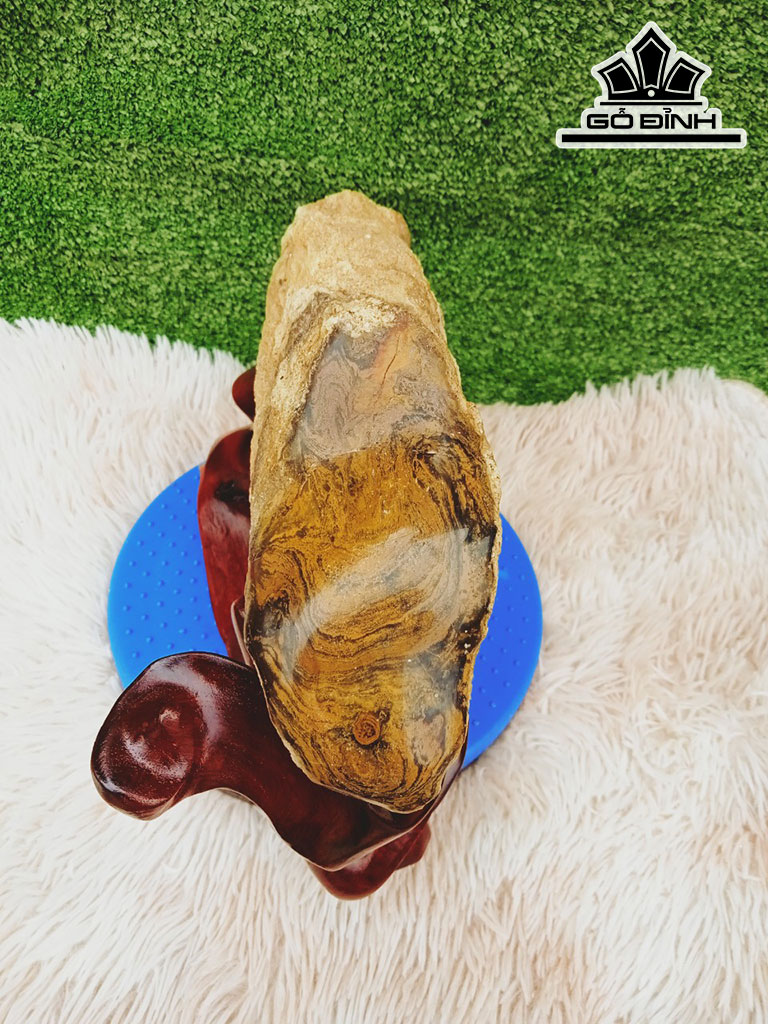 Tác Phẩm Gỗ Hóa Ngọc Cao 31 Đường Kính 9 (cm) 4,5kg