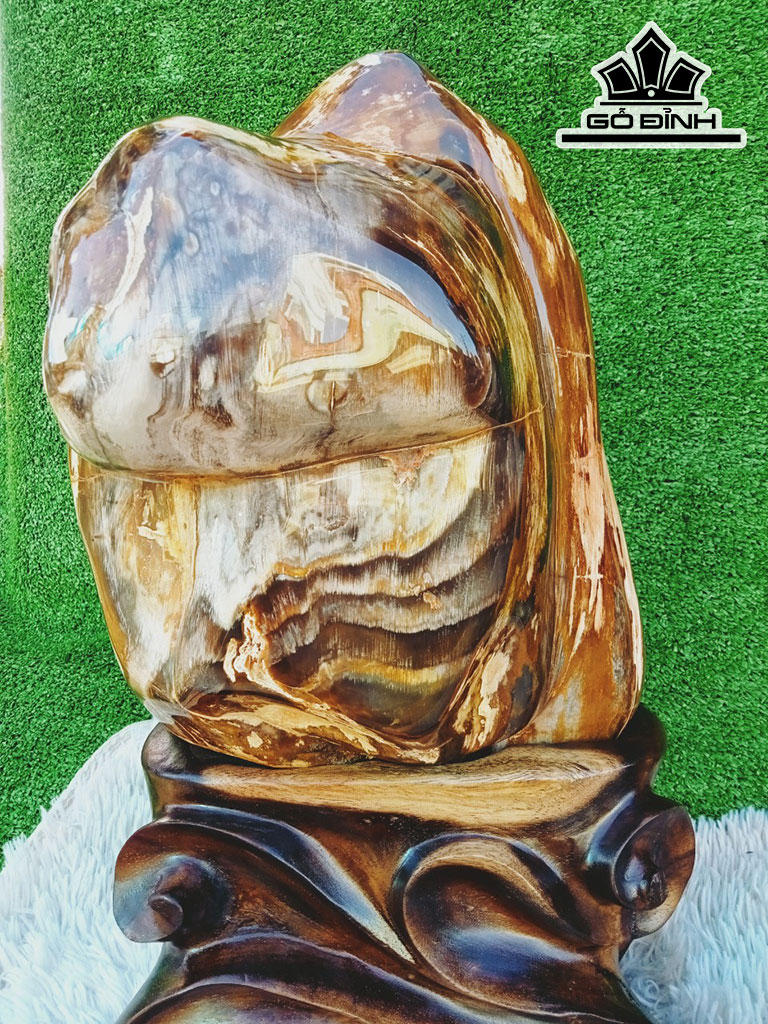 Tác Phẩm Gỗ Hóa Thạch Cao 48 Ngang 25 (cm) 20kg