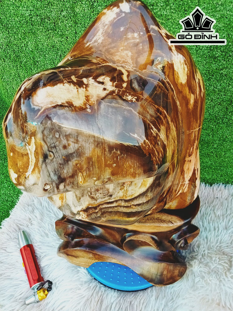 Tác Phẩm Gỗ Hóa Thạch Cao 48 Ngang 25 (cm) 20kg