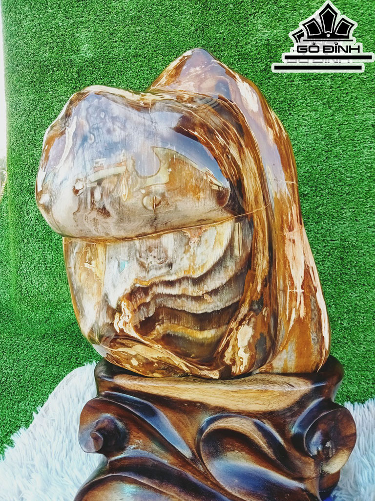 Tác Phẩm Gỗ Hóa Thạch Cao 48 Ngang 25 (cm) 20kg