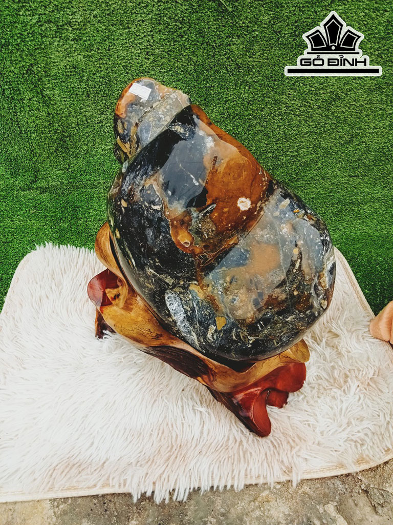 Cặp Song Long Đá Ngọc Hoàng Long Cao 15 (cm)