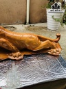 Tượng Hổ Săn Mồi Gỗ Hương Ngang 75 Cao 25 Sâu 20 (cm)