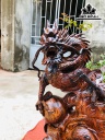 Tượng Nhất Long Gỗ Trắc Cao 51 Ngang 39 Sâu 11 (cm)