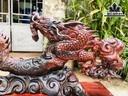 Tượng Nhất Long Gỗ Trắc Ngang 57 Cao 41 Sâu 15 (cm)