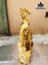 Tượng Song Mã Uyên Ương Gỗ Hương Cao 54 Ngang 23 Sâu 11 (cm)