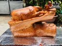 Tượng Trâu Gỗ Hương Ngang 47 Cao 33 Sâu 24 (cm)