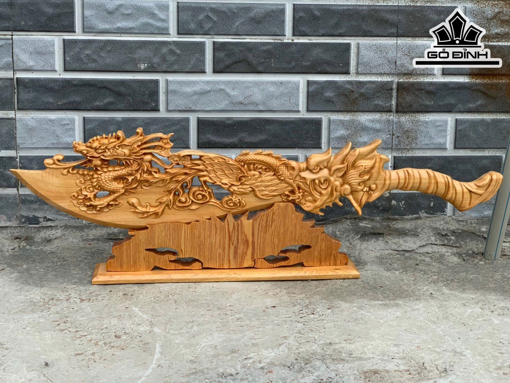 Cây Đao Gỗ Pơ Mu Cao 24 Ngang 85 Sâu 3 ( cm)