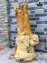 Tượng Ông Thọ Gỗ Nu Dổi Cao 86 Ngang 41 Sâu 28 (cm) 2