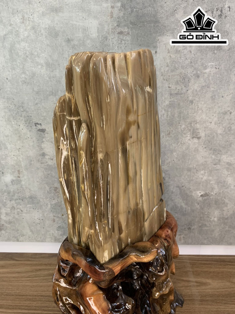 Tác Phẩm Gỗ Hóa Thạch Cao 54 Ngang 27 (cm) 8kg