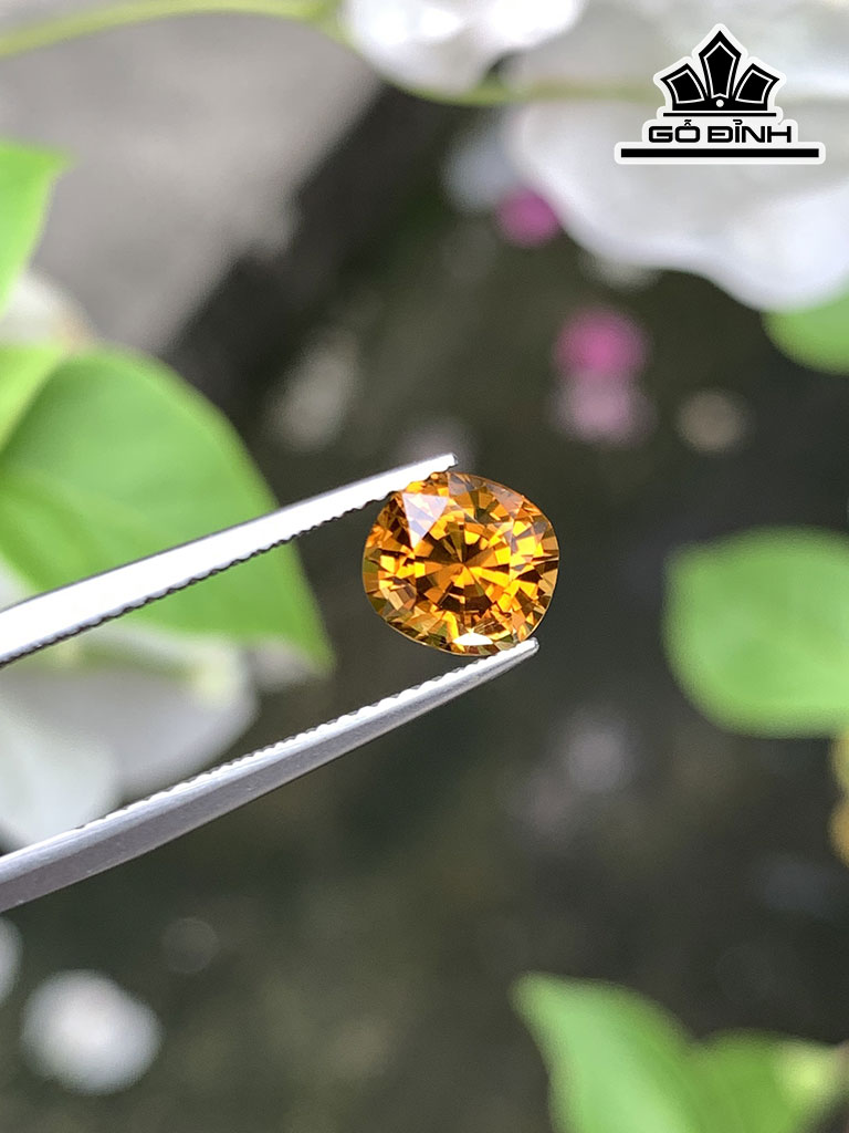 Viên Ngọc Đá Tourmaline Cao 7,2 Ngang 6,5 Sâu 5,1 (mm) 1,6cts