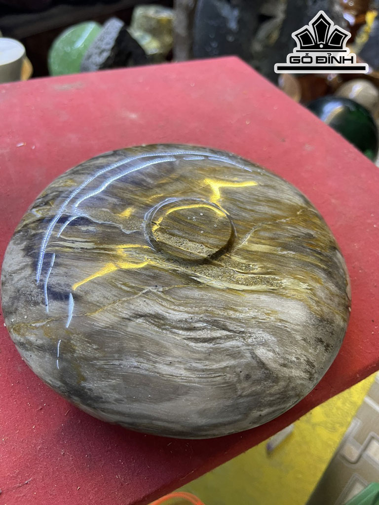 Chum Phú Quý Gỗ Hóa Thạch Đường Kính 16 (cm)