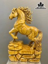 Tượng Ngựa Phong Thủy (Nhất Mã Phi Thiên) Gỗ Xá Xị Cao 70 Ngang 44 Sâu 20 (cm)