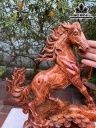 Tượng Ngựa Phong Thủy (Nhất Mã Phi Thiên) Gỗ Cẩm Cao 56 Ngang 35 Sâu 18 (cm)