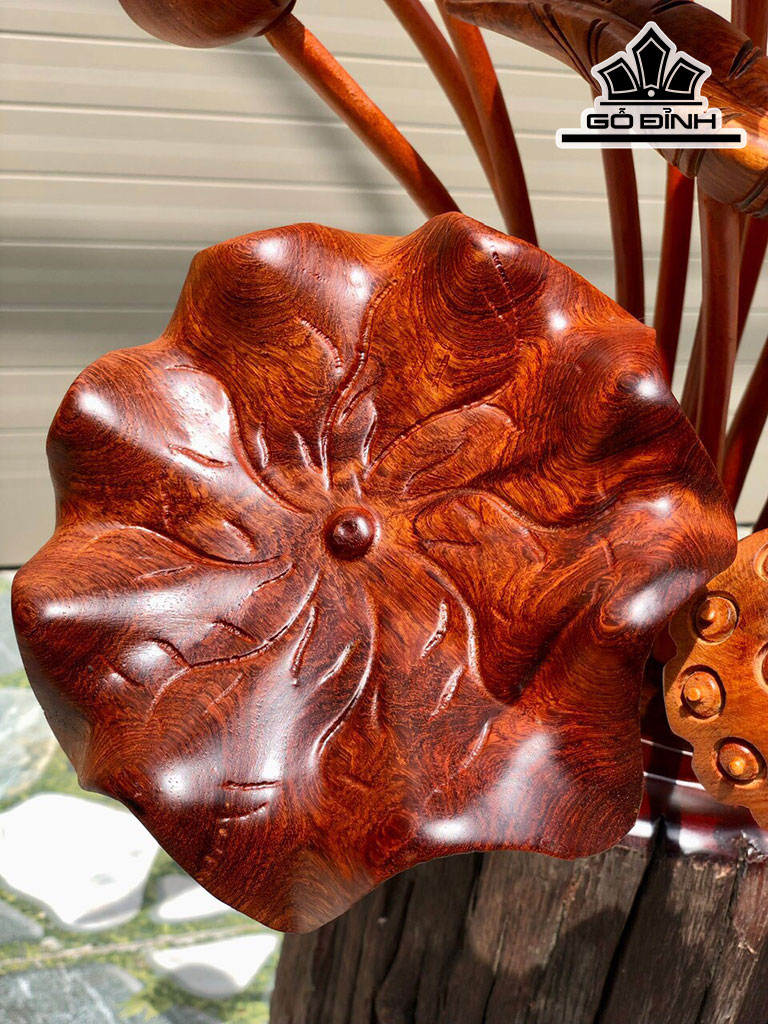 Bình Hoa Sen Gỗ Hương Cao 100 Ngang 61 Sâu 40 (cm)