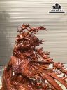 Tượng Phu Thê Viên Mãn Gỗ Hương Cao 49 Ngang 50 Sâu 26 (cm)
