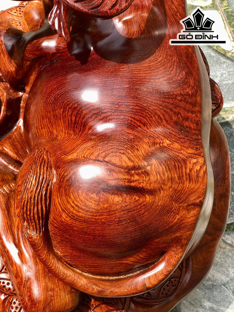 Tượng Trâu Gỗ Hương Cao 30 Ngang 42 Sâu 30 (cm)