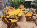 Bộ Bàn Gỗ Bò Ma Dài 210 Rộng 150 Cao 62 (cm)