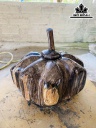 Tác Phẩm Quả Bí Ngô Gỗ Hóa Ngọc Cao 20 Ngang 21 (cm) 7,4kg
