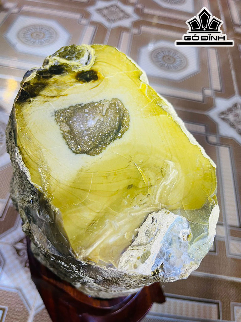 Tác Phẩm Gỗ Hóa Thạch Cao 35 Đường Kính 20 (cm) 12,5kg