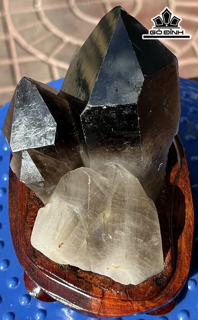 Tinh Thể Đá Thạch Anh Khói ( Smoky Quartz ) Cao 10 Ngang 12 (cm) 805gr