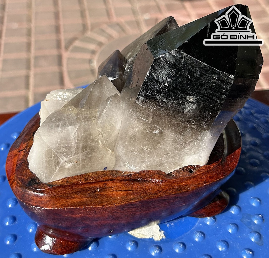 Tinh Thể Đá Thạch Anh Khói ( Smoky Quartz ) Cao 10 Ngang 12 (cm) 805gr