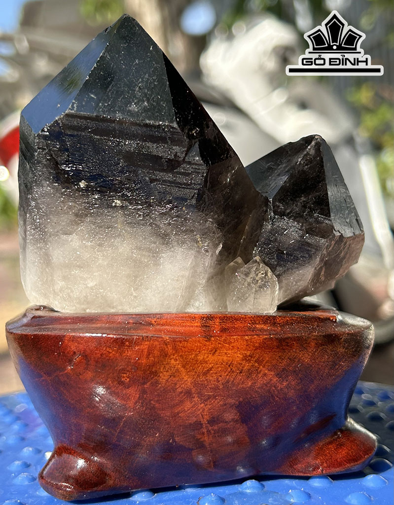 Tinh Thể Đá Thạch Anh Khói ( Smoky Quartz ) Cao 10 Ngang 12 (cm) 805gr