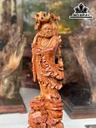 Tượng Đạt Ma Sư Tổ Gỗ Sưa Cao 60 Ngang 20 Sâu 17 (cm)
