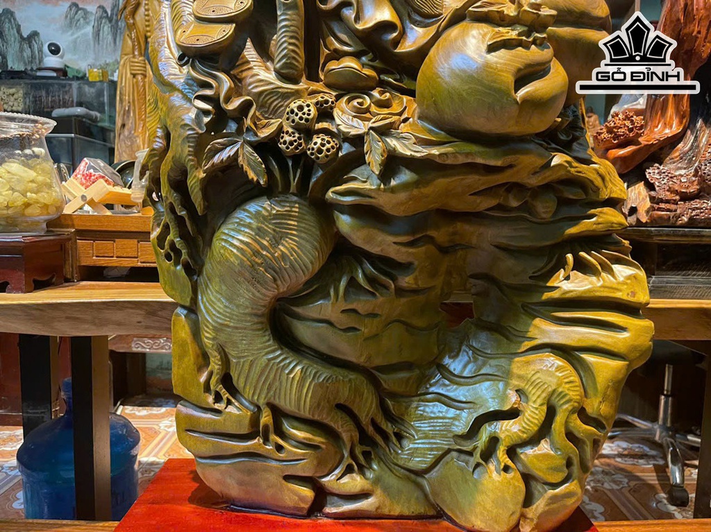 Tượng Ông Thọ Gỗ Xá Xị Cao 122 Ngang 52 Sâu 20 (cm)