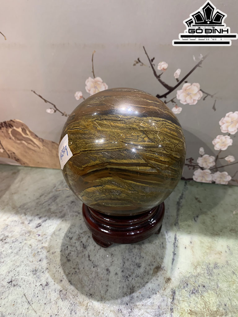 Bi Cầu Đá Mắt Hổ Đường Kính 10 (cm) 1,65kg