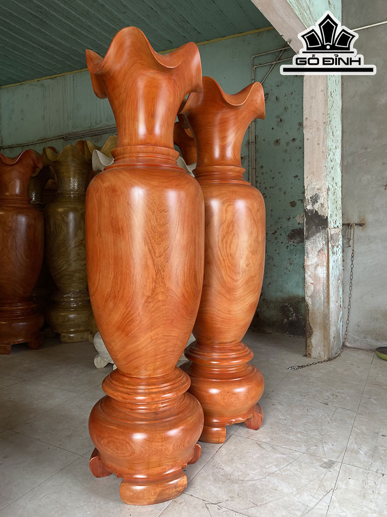 Lục Bình Gỗ Hương Cao 170 Đường Kính 49 (cm)