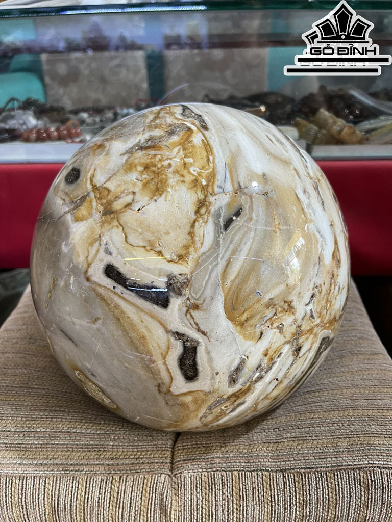 Bi Cầu Gỗ Hóa Thạch Đường Kính 24 (cm) 16kg